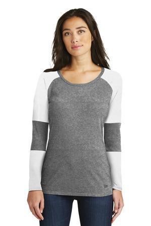 Image for New Era Ladies Tri-Blend Performance Baseball Tee. LNEA132