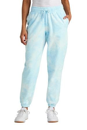 Image for Port & Company Women's Beach Wash Cloud Tie-Dye Sweatpant LPC140P