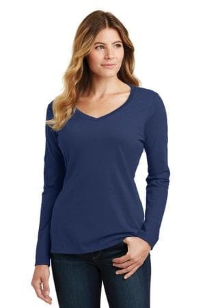 Image for Port & Company Women's Long Sleeve Fan Favorite V-Neck Tee. LPC450VLS