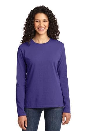 Image for Port & Company Women's Long Sleeve Core Cotton Tee. LPC54LS