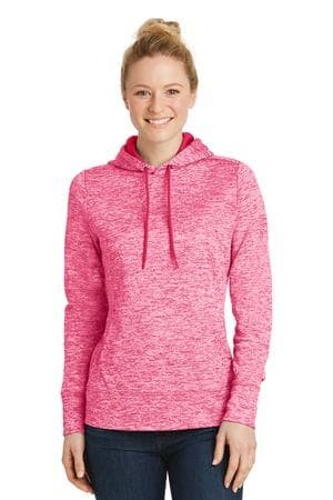 Image for Sport-Tek Women's PosiCharge Electric Heather Fleece Hooded Pullover. LST225