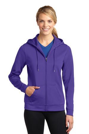 Image for DISCONTINUED Sport-Tek Ladies Sport-Wick Fleece Full-Zip Hooded Jacket. LST238