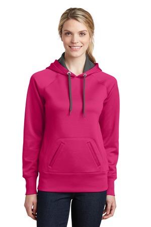 Image for DISCONTINUED Sport-Tek Ladies Tech Fleece Hooded Sweatshirt. LST250