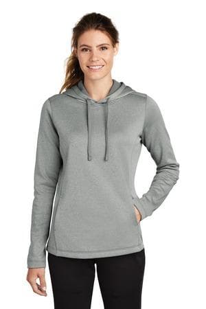 Image for Sport-Tek Women's PosiCharge Sport-Wick Heather Fleece Hooded Pullover. LST264