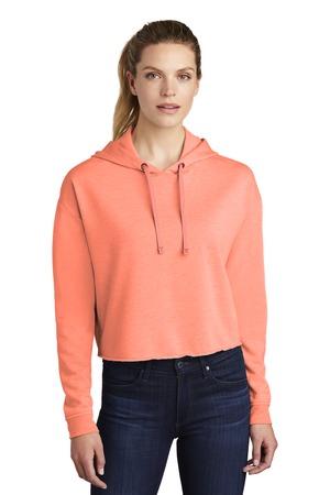 Image for Sport-Tek Women's PosiCharge Tri-Blend Wicking Fleece Crop Hooded Pullover LST298