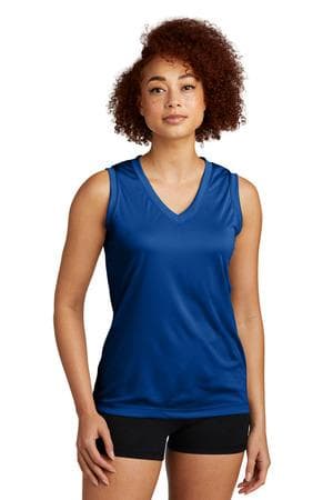 Image for Sport-Tek Women's Sleeveless PosiCharge Competitor V-Neck Tee. LST352