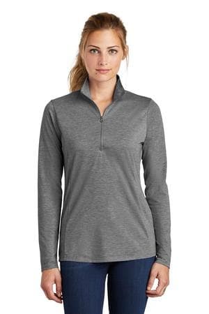 Image for Sport-Tek Women's PosiCharge Tri-Blend Wicking 1/4-Zip Pullover. LST407