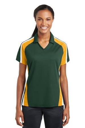 Image for DISCONTINUED Sport-Tek Ladies Tricolor Micropique Sport-Wick Polo. LST654