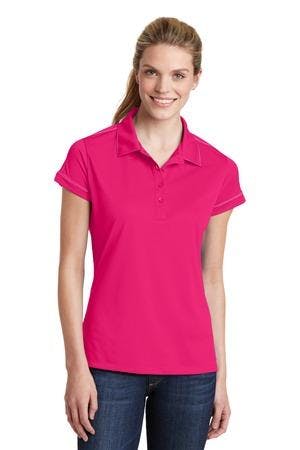 Image for Sport-Tek Women's Contrast Stitch Micropique Sport-Wick Polo. LST659