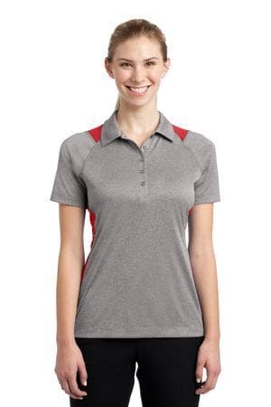 Image for Sport-Tek Women's Heather Colorblock Contender Polo. LST665