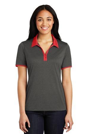 Image for DISCONTINUED Sport-Tek Ladies Heather Contender Contrast Polo. LST667