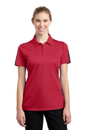 Image for Sport-Tek Women's PosiCharge Active Textured Colorblock Polo. LST695