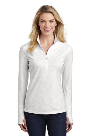 Image for Sport-Tek Women's Sport-Wick Stretch Reflective Heather 1/2-Zip Pullover. LST855