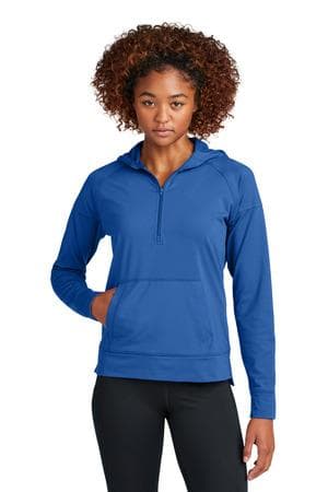 Image for Sport-Tek Ladies Sport-Wick Stretch 1/2-Zip Hoodie LST856