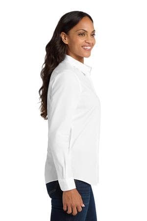 Image for Port Authority Women's Long Sleeve Carefree Poplin Shirt. LW100