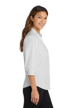 Image for Port Authority Women's 3/4-Sleeve Carefree Poplin Shirt. LW102