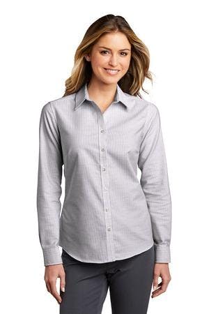 Image for Port Authority Women's SuperPro Oxford Stripe Shirt. LW657