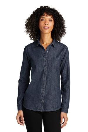 Image for Port Authority Women's Long Sleeve Perfect Denim Shirt LW676