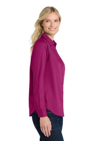 Image for Port Authority Women's Long Sleeve SuperPro React Twill Shirt. LW808