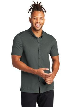 Image for Mercer+Mettle Stretch Pique Full-Button Polo MM1006