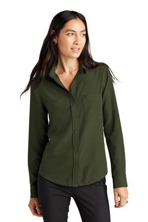 Image for MERCER+METTLE Women's Stretch Crepe Long Sleeve Camp MM2013