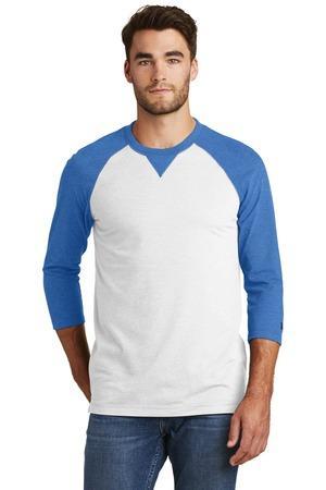 Image for New Era Sueded Cotton Blend 3/4-Sleeve Baseball Raglan Tee. NEA121