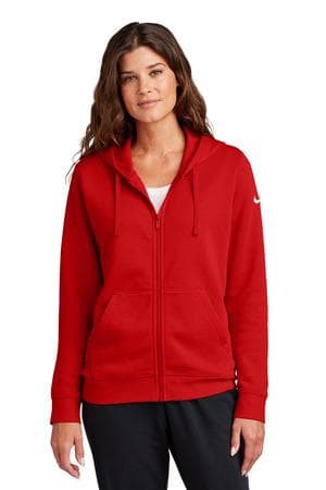 Image for Nike Women's Club Fleece Sleeve Swoosh Full-Zip Hoodie NKFD9890