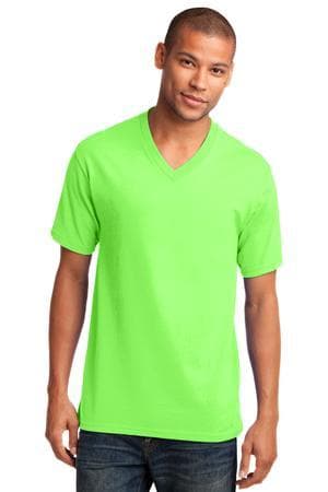 Image for Port & Company Core Cotton V-Neck Tee. PC54V