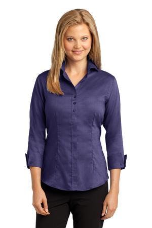 Image for DISCONTINUED Red House Ladies 3/4-Sleeve Nailhead Non-Iron Shirt. RH69