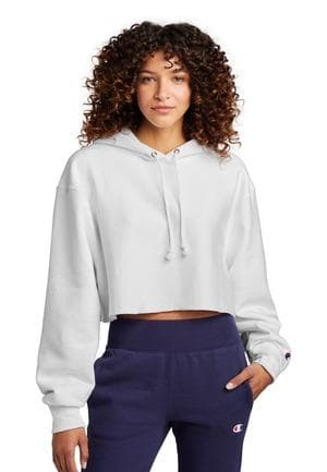 Image for Champion Women's Reverse Weave Cropped Cut-Off Hooded Sweatshirt RW01W