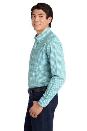 Image for Port Authority Long Sleeve Gingham Easy Care Shirt. S654