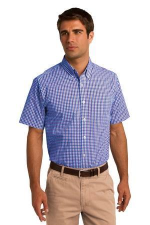 Image for DISCONTINUED Port Authority Short Sleeve Gingham Easy Care Shirt. S655