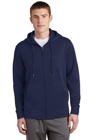 Image for Sport-Tek Sport-Wick Fleece Full-Zip Hooded Jacket. ST238