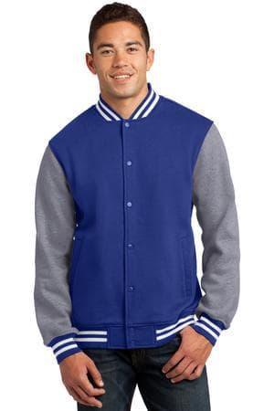 Image for Sport-Tek Fleece Letterman Jacket. ST270