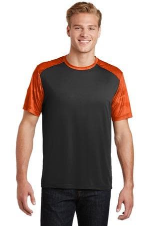 Image for Sport-Tek CamoHex Colorblock Tee. ST371