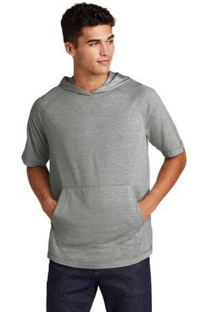 Image for Sport-Tek PosiCharge Tri-Blend Wicking Short Sleeve Hoodie. ST404