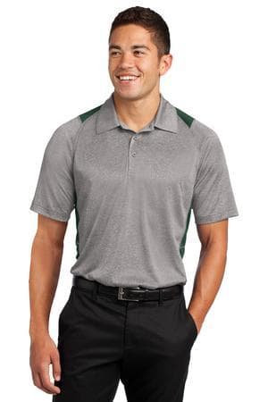 Image for Sport-Tek Heather Colorblock Contender Polo. ST665