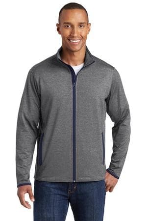 Image for Sport-Tek Sport-Wick Stretch Contrast Full-Zip Jacket. ST853