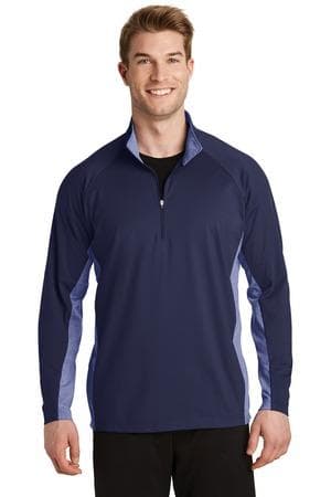 Image for Sport-Tek Sport-Wick Stretch Contrast 1/4-Zip Pullover. ST854