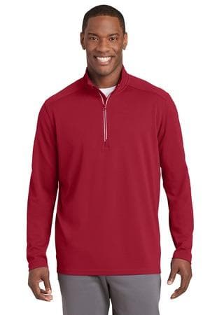 Image for Sport-Tek Sport-Wick Textured 1/4-Zip Pullover. ST860