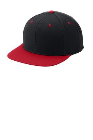 Image for Sport-Tek Yupoong Flat Bill Snapback Cap. STC19