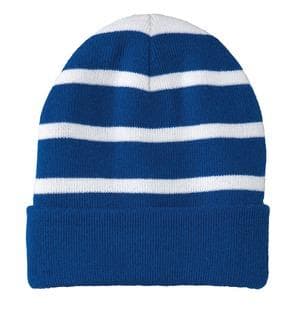 Image for Sport-Tek Striped Beanie with Solid Band. STC31