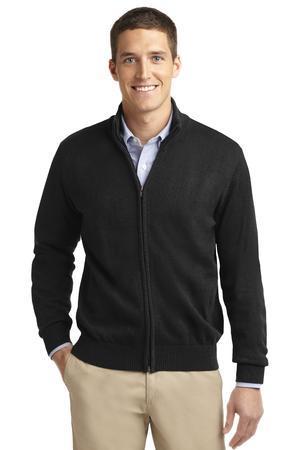 Image for DISCONTINUED Port Authority Value Full-Zip Mock Neck Sweater. SW303