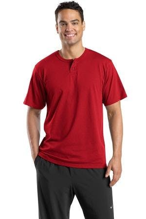 Image for DISCONTINUED Sport-Tek Short Sleeve Henley. T210