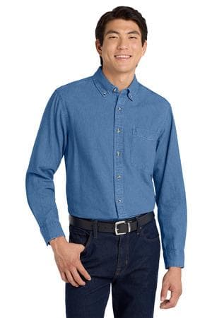 Image for Port Authority Tall Long Sleeve Denim Shirt. TLS600