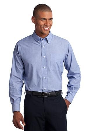 Image for Port Authority Tall Crosshatch Easy Care Shirt. TLS640