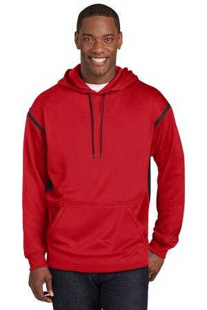 Image for DISCONTINUED Sport-Tek Tall Tech Fleece Colorblock Hooded Sweatshirt. TST246