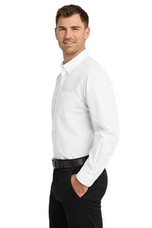 Image for Port Authority Tall Long Sleeve Carefree Poplin Shirt. TW100