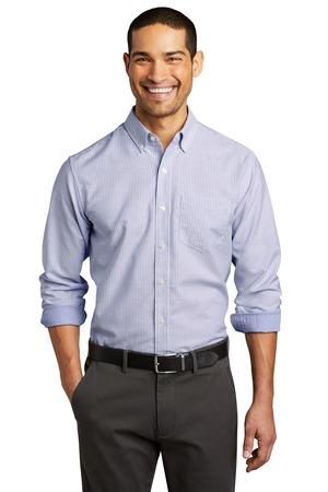 Image for Port Authority SuperPro Oxford Stripe Shirt. W657