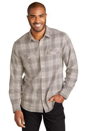 Image for Port Authority Long Sleeve Ombre Plaid Shirt W672